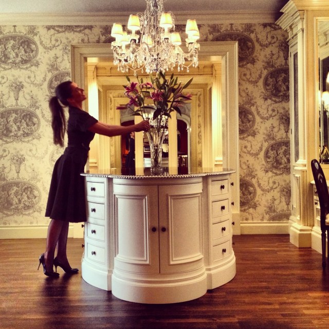 Victoria at the New York showroom