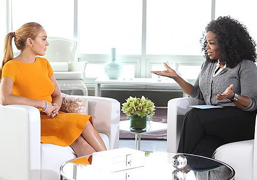 Lindsay Lohan's Oprah Interview Dress