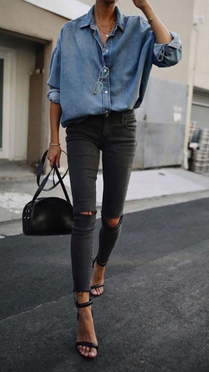 STYLECASTER | How to Wear Ripped Jeans: Street Style Inspiration