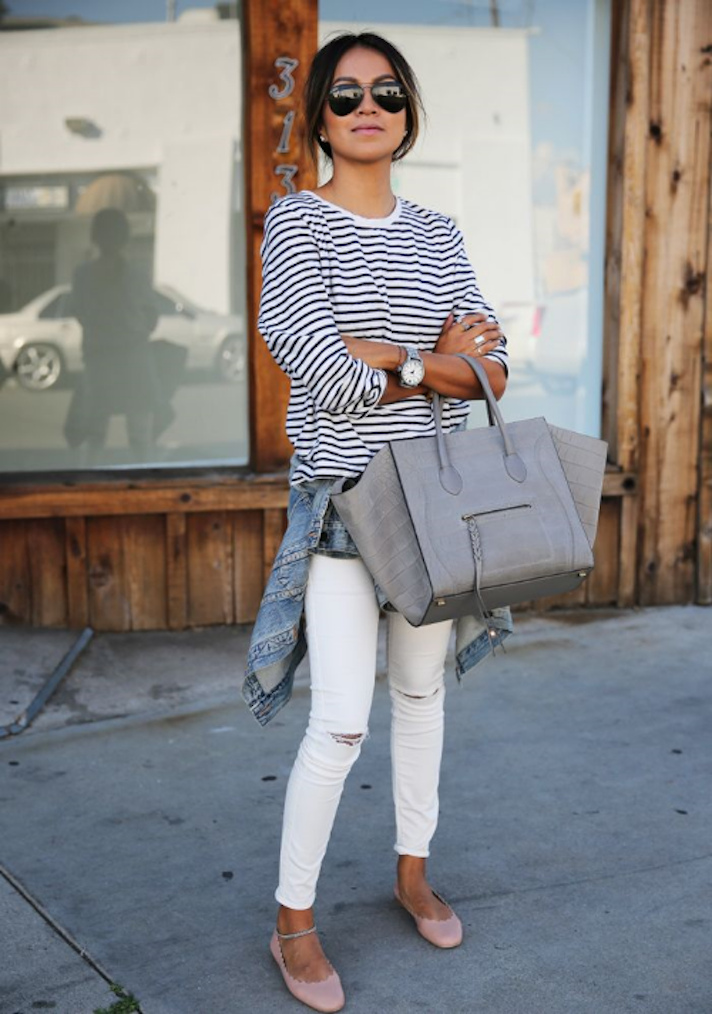 STYLECASTER | How to Wear Ripped Jeans: Street Style Inspiration