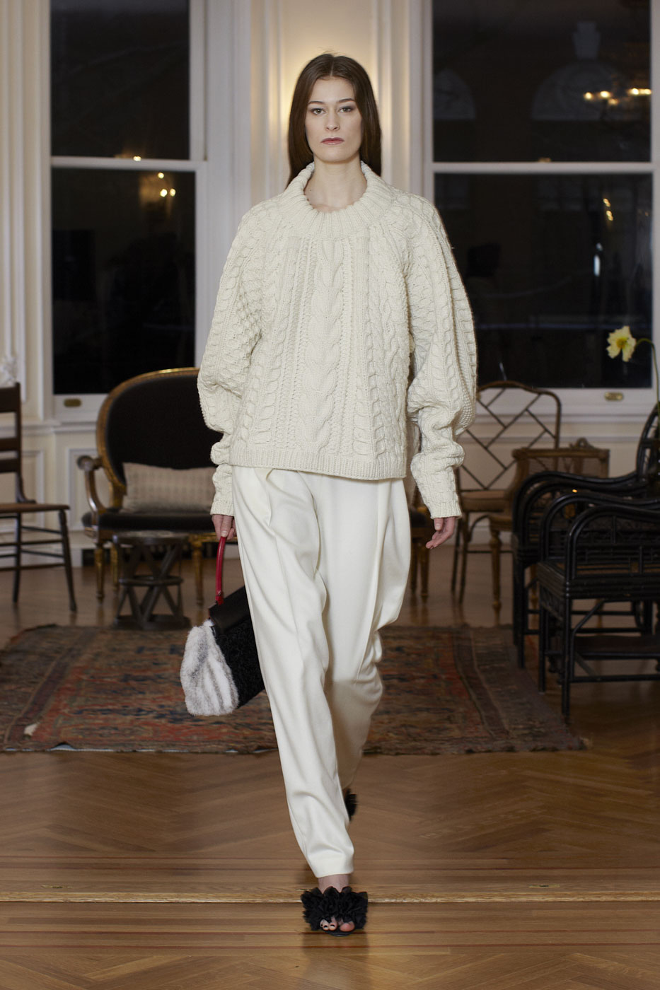The Row's cable-knit sweater costs over $4,000.