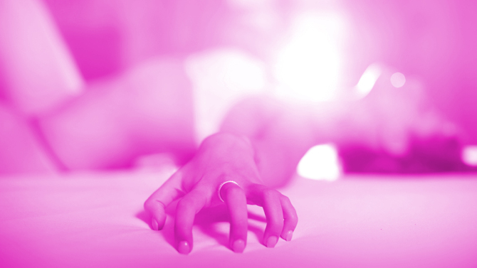 Beautiful girl have orgazm