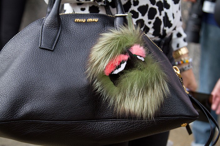 fendi buggie bug monster fur