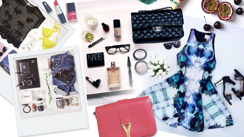 packing tips fashion flat lay