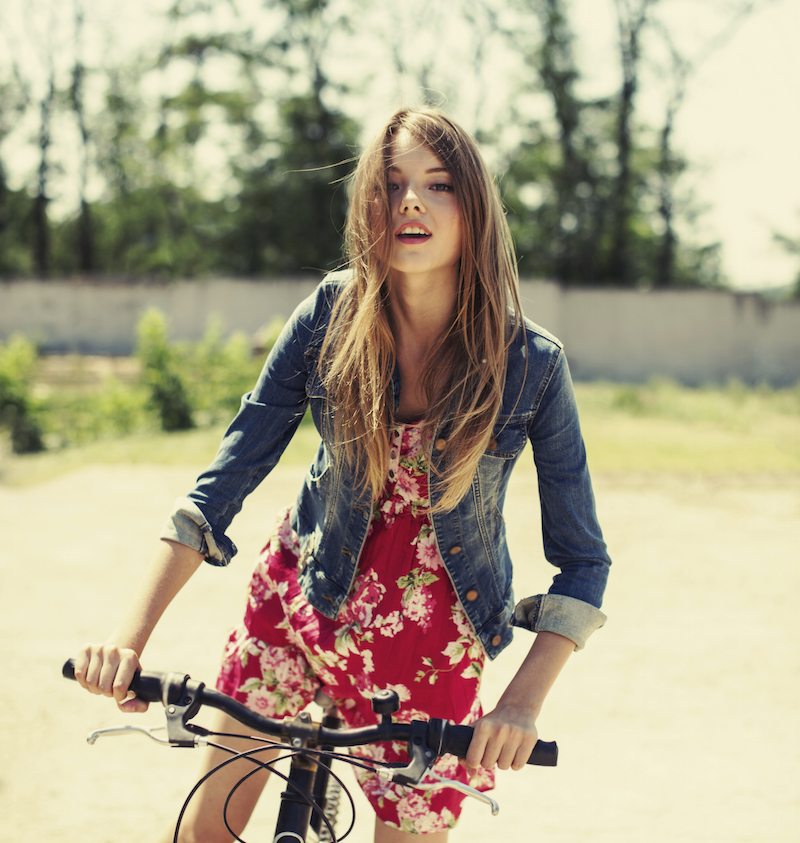girl on bike