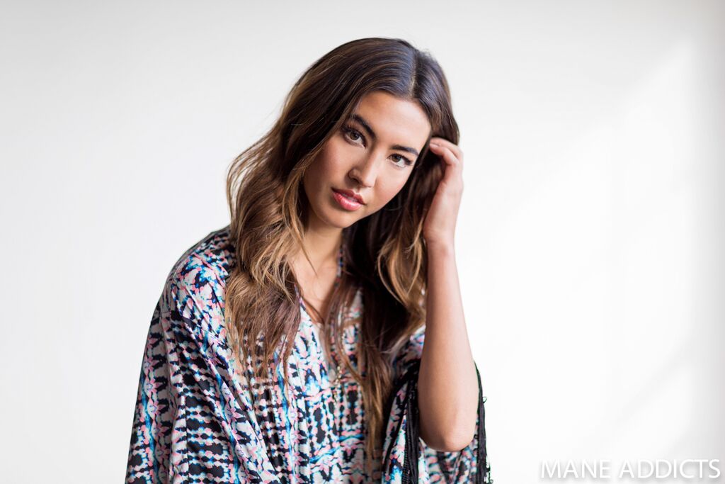 mane addicts rope twist chignon before