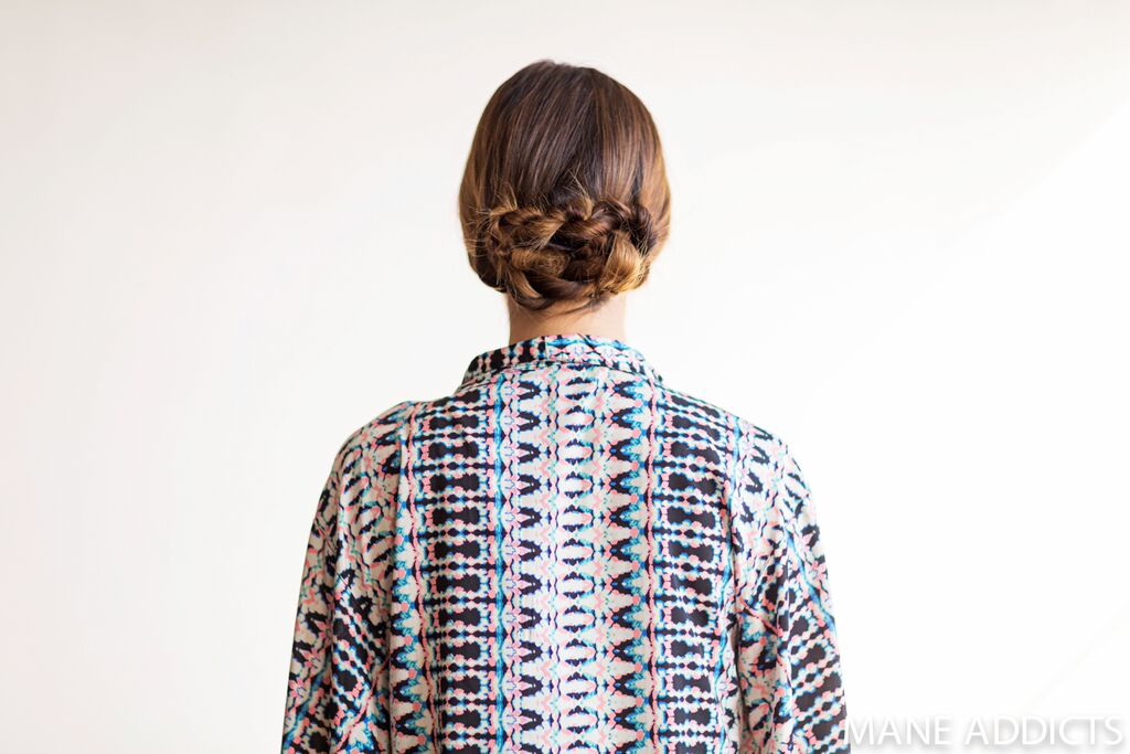 Mane Addicts rope twist chignon finished