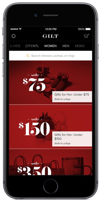 gilt groupe shopping app