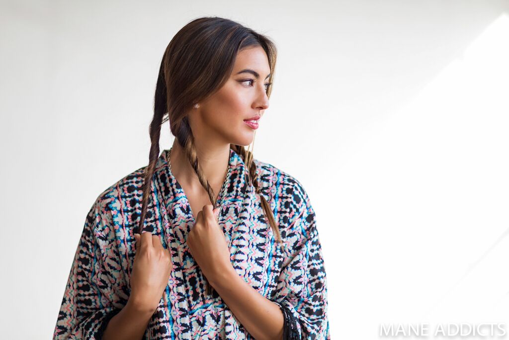 mane addicts rope twist chignon step 2