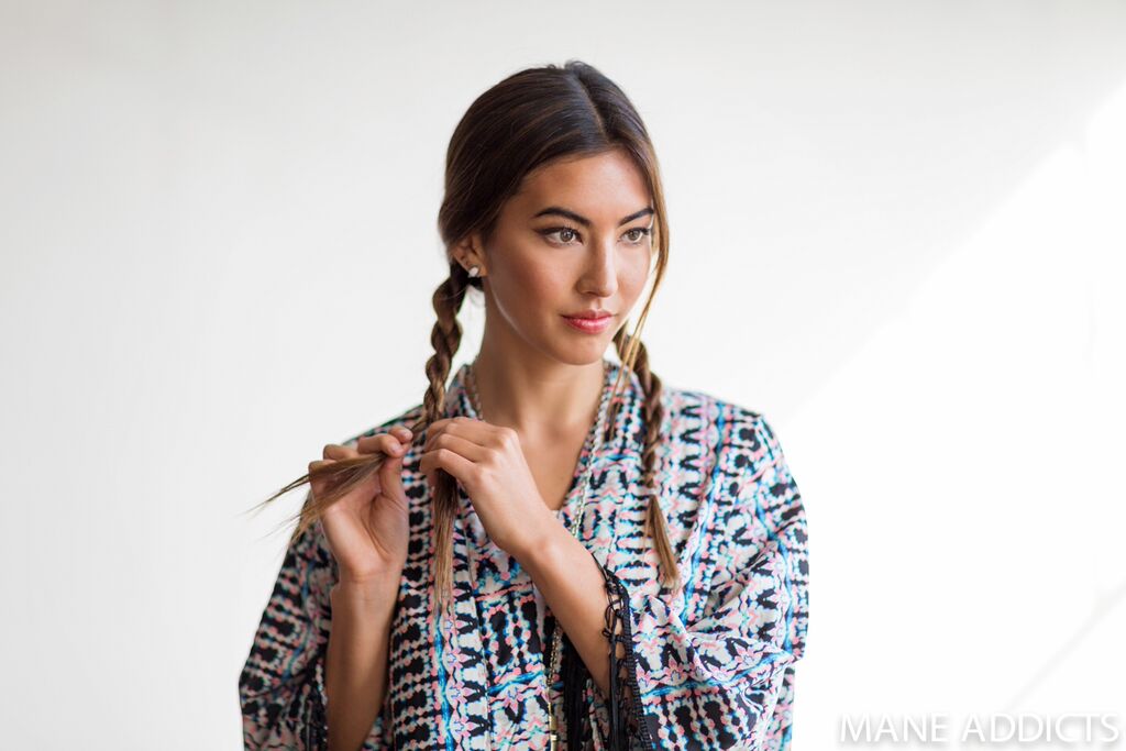 mane addicts rope twist chignon step 3