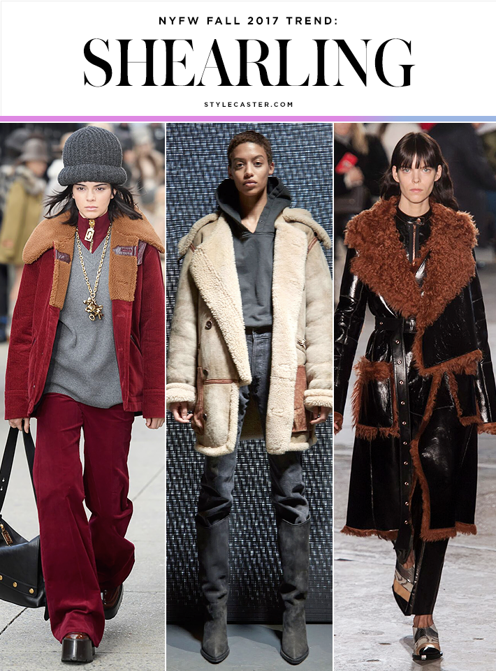 nyfw trend fall 2017 shearling coats