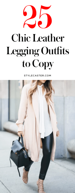 leather leggings outfit ideas 2017