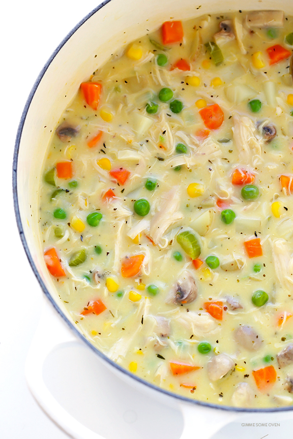 STYLECASTER | comfort food | chicken pot pie soup