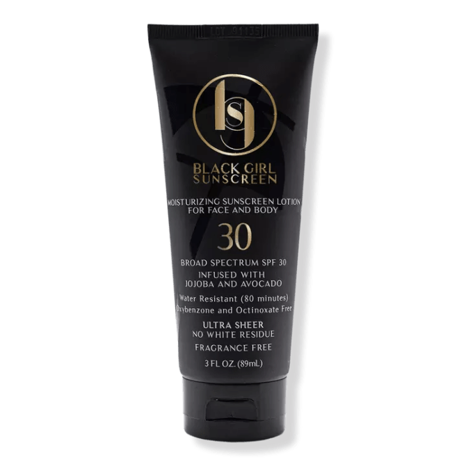 black girl sunscreen