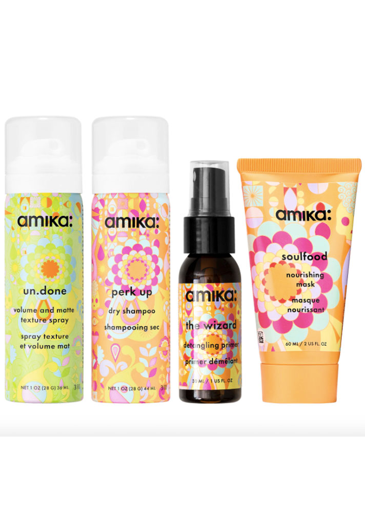 STYLECASTER | Jet-Set Holiday Kits | amika Not So Basics Travel Set