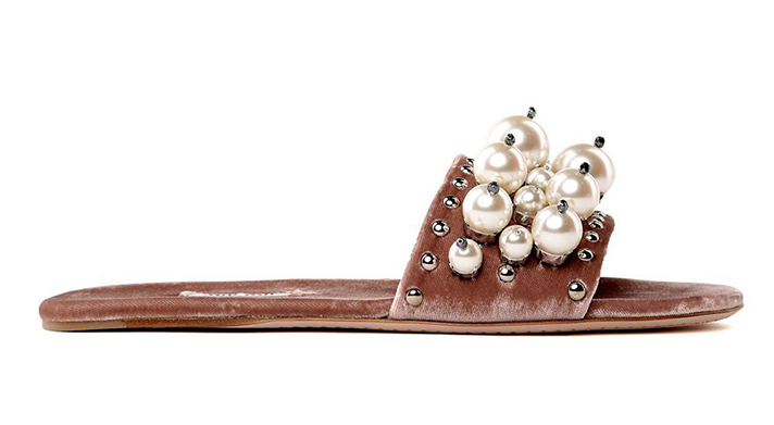 STYLECASTER | Embellished Pieces | Pearl-Embellished Sandals