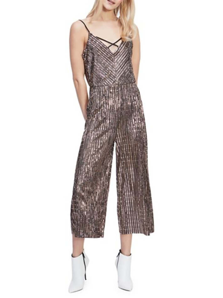 STYLECASTER | Sequin Jumpsuits Are the Trendiest (and Comfiest) Way to Dress Up This Holiday Season
