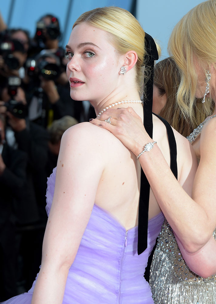 STYLECASTER | Celebs in Hair Ribbons | Elle Fanning