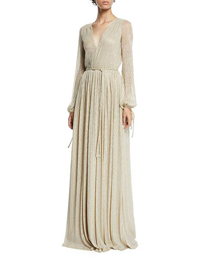 STYLECASTER | Gold Wedding Gowns Are the Showstopping 2019 Wedding Trend We Can't Get Enough Of