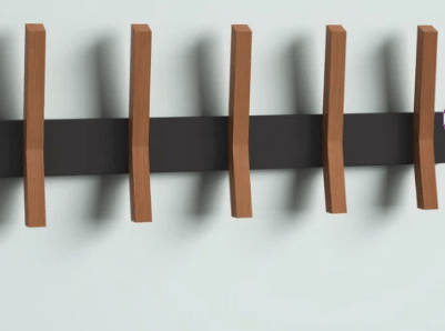 Sifford 24'' Wide Solid Wood 5 - Hook