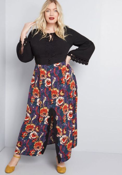 STYLECASTER | Plus-Size Winter Maxi Dress to Shop