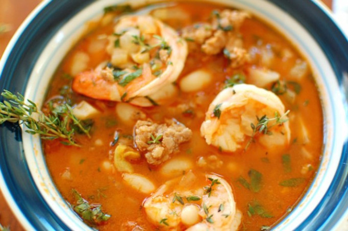 Shrimp & sausage stew
