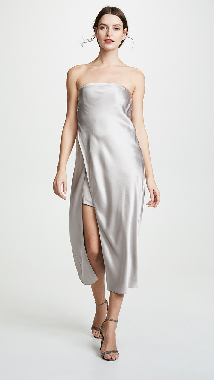 STYLECASTER | Silver Bridesmaid Dresses That Are Equal Parts Shimmery and Sleek