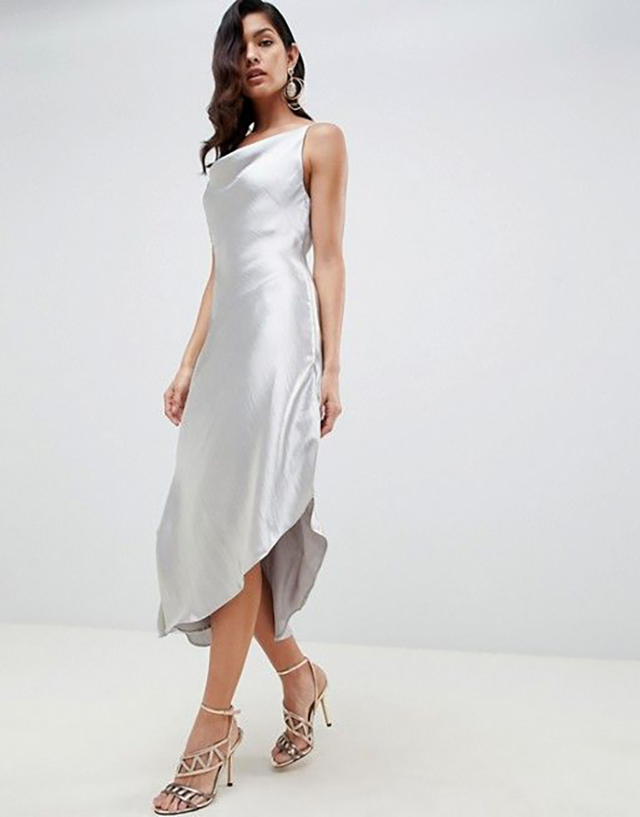 STYLECASTER | Silver Bridesmaid Dresses That Are Equal Parts Shimmery and Sleek