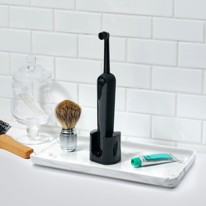 Nucookery 10" Ceramic White Marble Tray Amazon