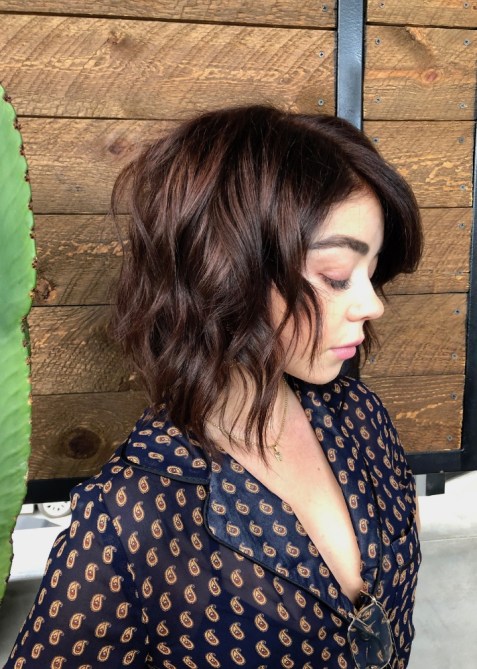 sarah hyland shag bob stylecaster