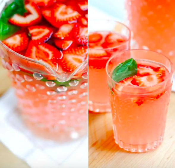 STYLECASTER | 17 Big-Batch Margarita Recipes So Good You'll Be Tempted to Whip 'Em Up Every Day This Summer | Strawberry Pitcher Margaritas