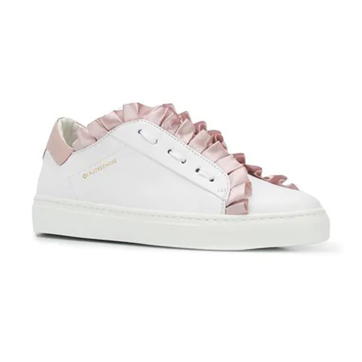 STYLECASTER | Dainty White Sneakers You Could Definitely Wear Under Your Bridal Gown