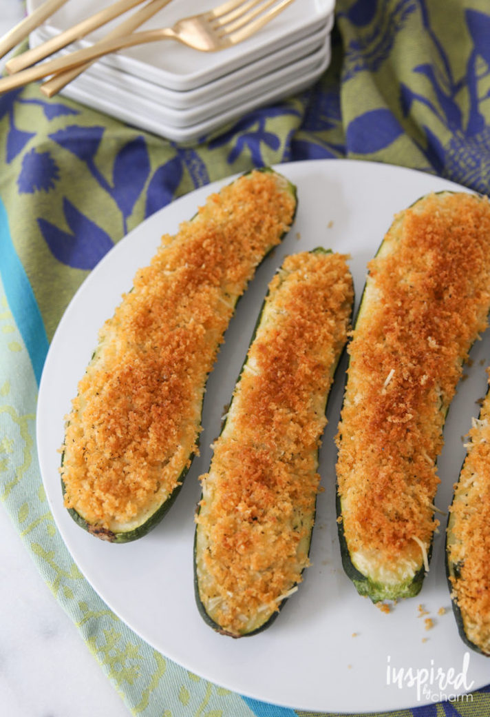 STYLECASTER | 17 Vegetable Recipes That Are Mostly Just Cheese | Zucchini Houdini