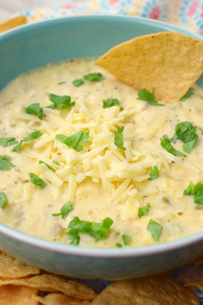 STYLECASTER | 17 Slow-Cooker Queso Dips So Sexy, I Could Cry | Four-Cheese Queso Dip