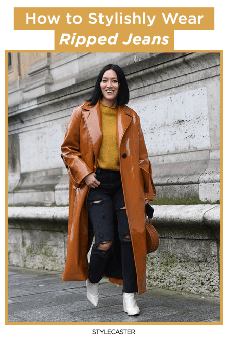 STYLECASTER | ripped jeans | ripped jeans outfit | fall outfit | fall fashion | falls style 