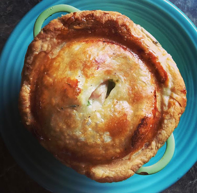 STYLECASTER | comfort food recipes | individual chicken pot pie