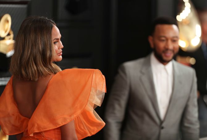 Chrissy Teigen & John Legend Grammys 2020