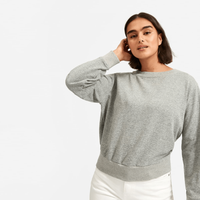 Everlane gray sweatshirt