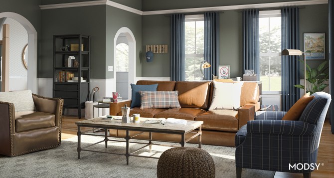 STYLECASTER | Home Interior Zoom Backgrounds | Gilmore Girls living room