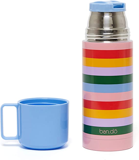 STYLECASTER | Virtual Party Theme Ideas | rainbow thermos