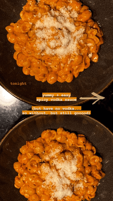 STYLECASTER | Gigi Hadid Vodka Sauce Recipe