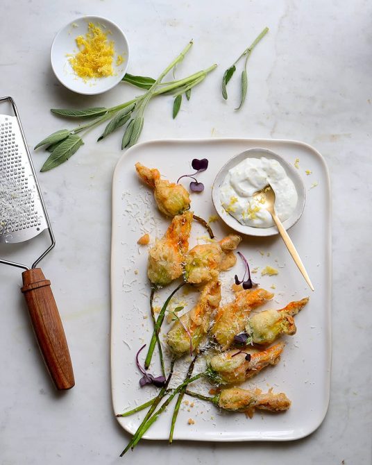 STYLECASTER | Zara Home Recipes | zucchini flowers