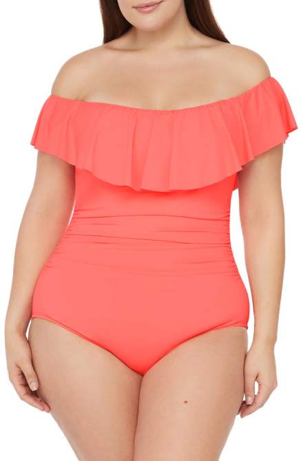 STYLECASTER | Nordstrom Plus-Size Sale 2020 | hot pink swimsuit