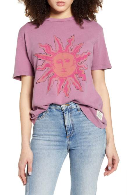 STYLECASTER | Nordstrom Sale Tops 2020 | purple graphic tee