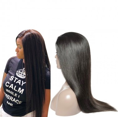 New Star Virgin Hair Straight 4*4 Closure Wig Glueless Lace Front Wig