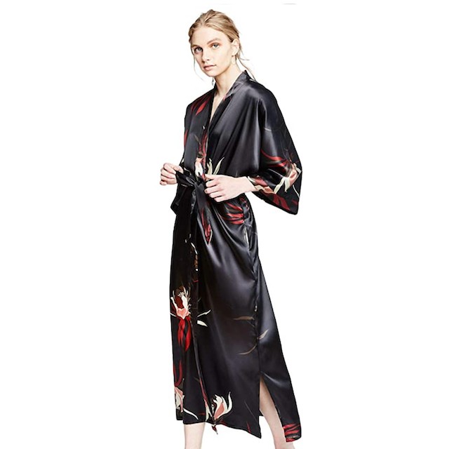 Women's Satin Kimono Robe