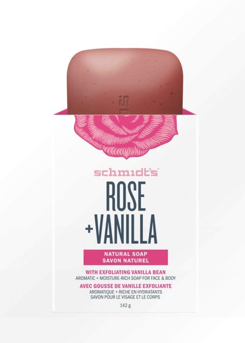 Schmidt's Rose + Vanilla Natural Bar Soap