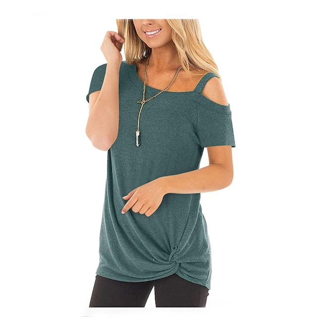 ZILIN Women's Cold Shoulder T-Shirt