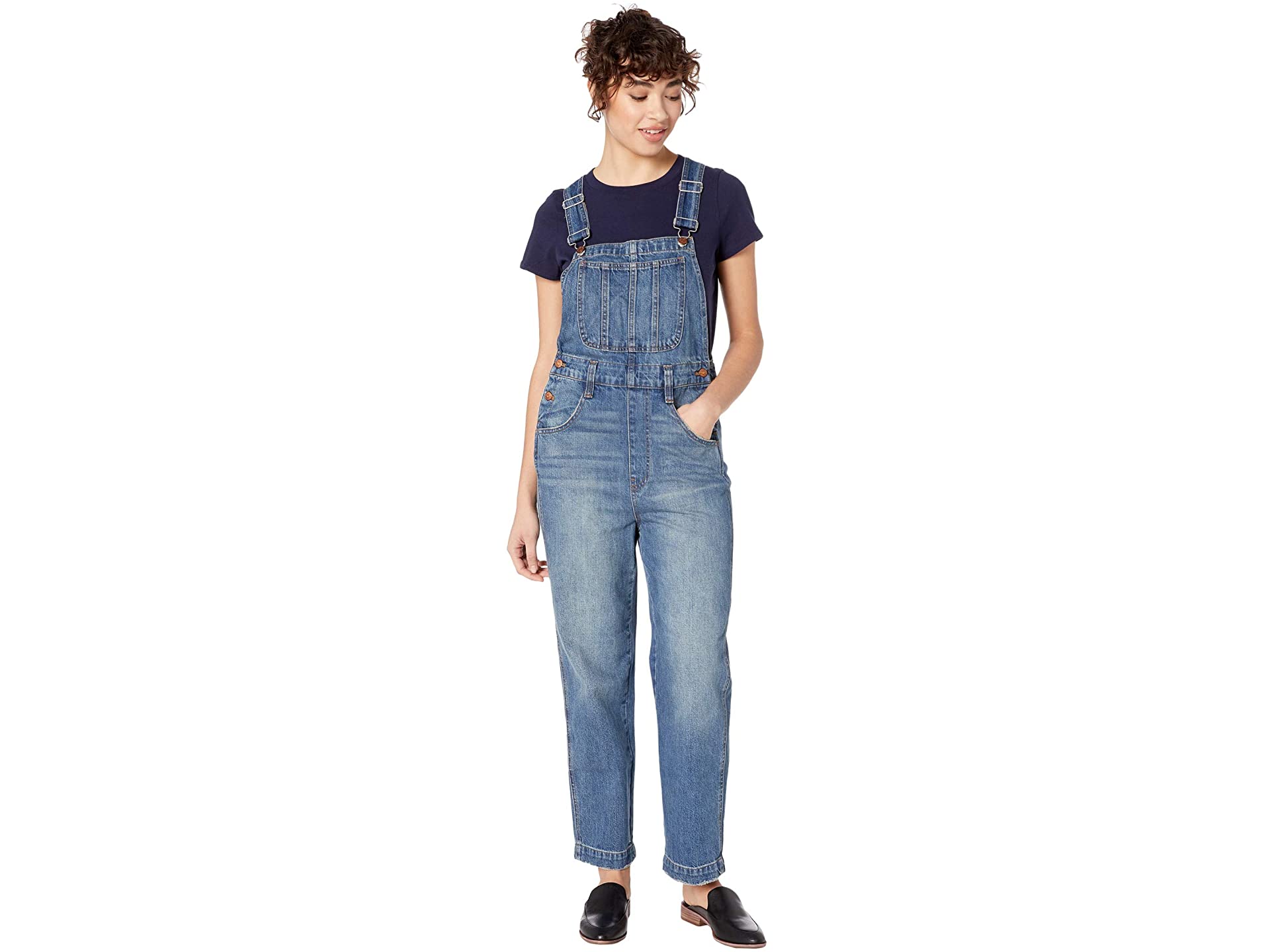 Madewell straight leg overalls Zappos