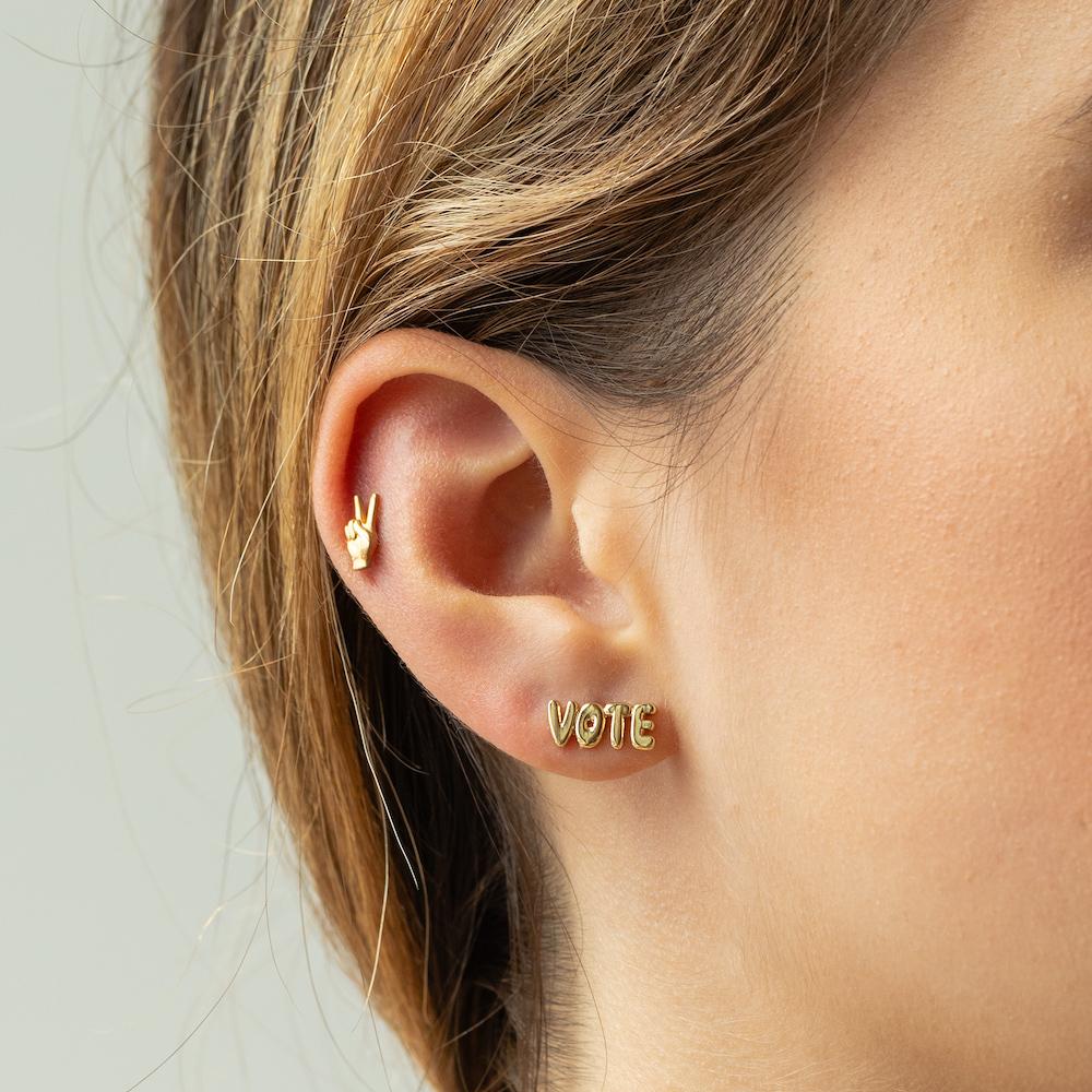 Studs Vote earring